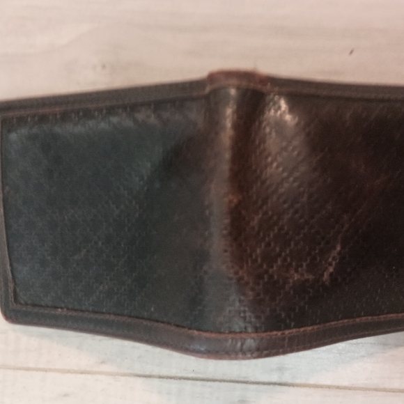 Authentic Gucci Wallet Color Brown Men's Bi-fold Geniune Leather - Picture 3 of 13